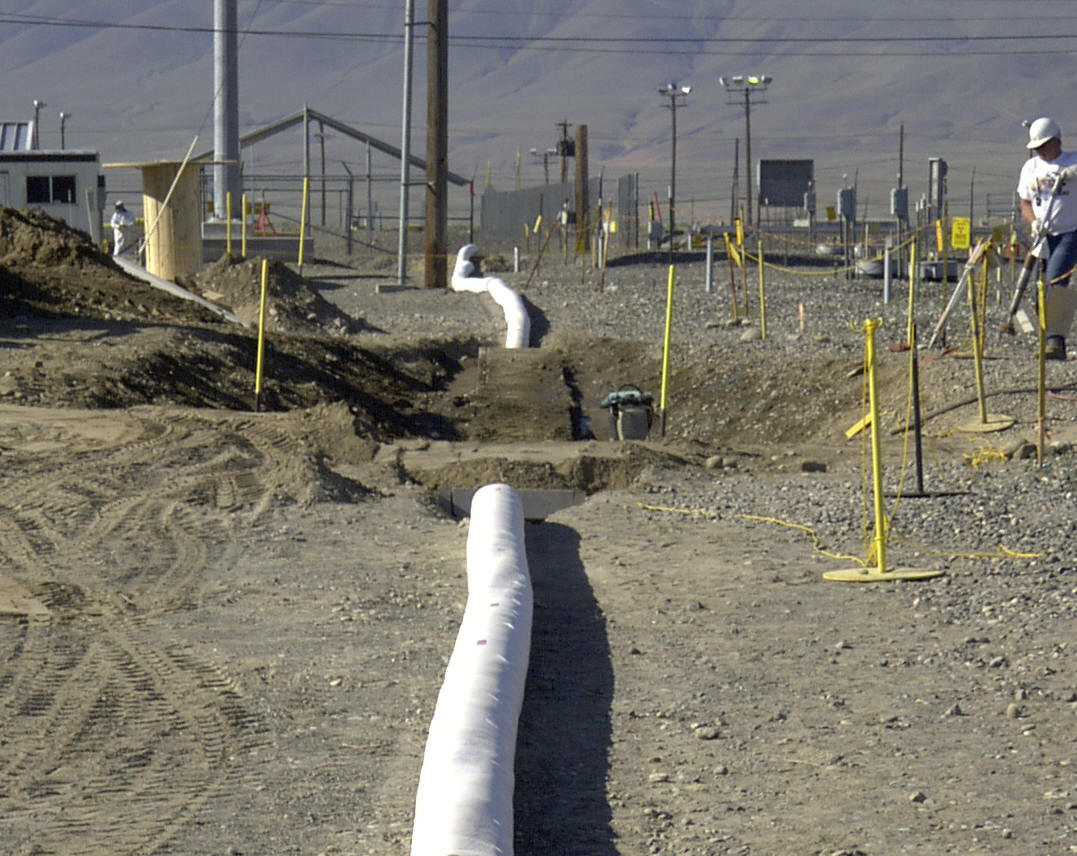 HIHTL installed below grade to accommodate road